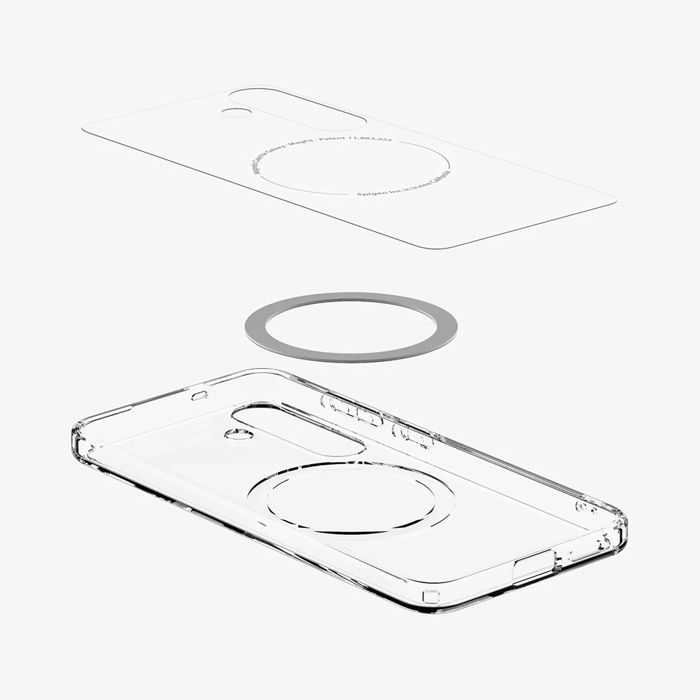 MagSafe tok Samsung Galaxy S25+ S936-hez, Spigen, Ultra Hybrid, Fehér ACS08981