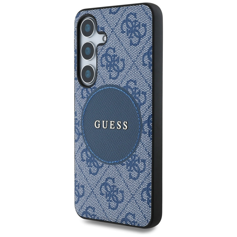 MagSafe tok Samsung Galaxy S25 S931-hez, Guess, 4G Circle Classic Logo, Kék