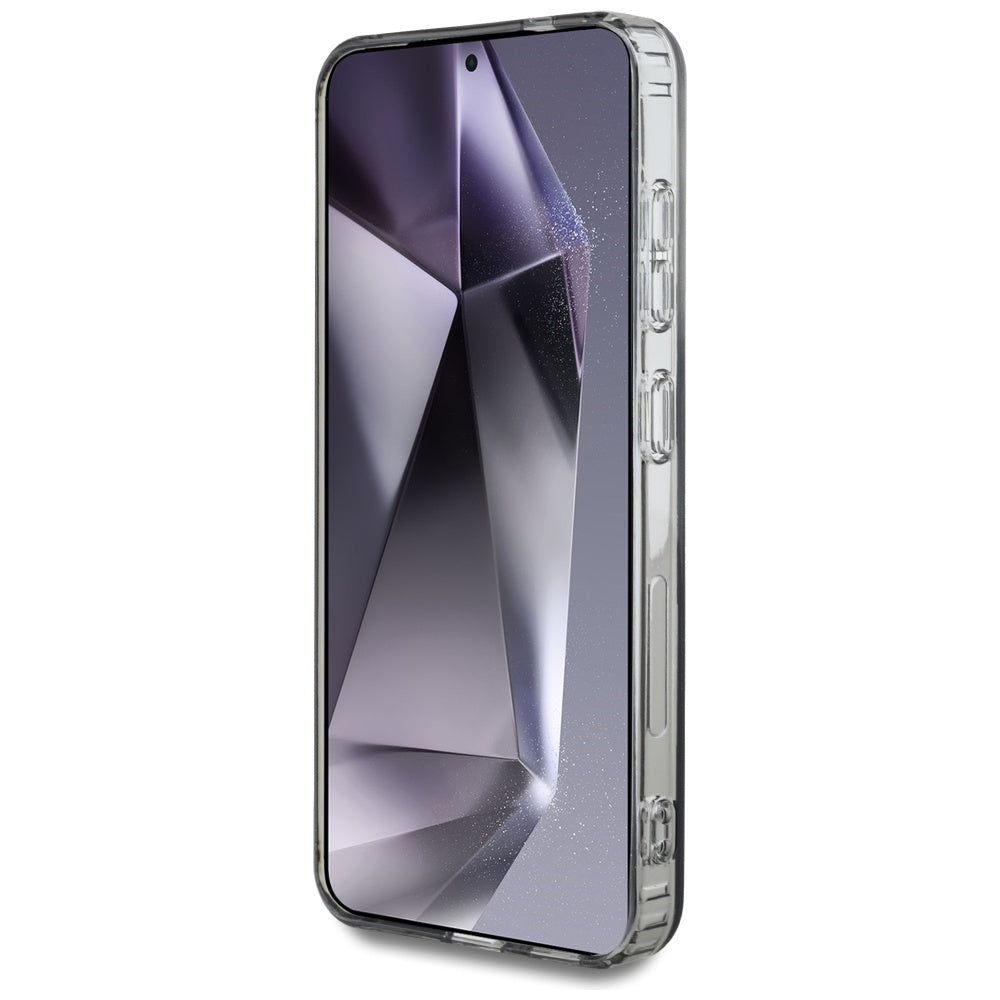 MagSafe tok Samsung Galaxy S25 S931-hez, Guess, IML Glitter Circle, Fekete
