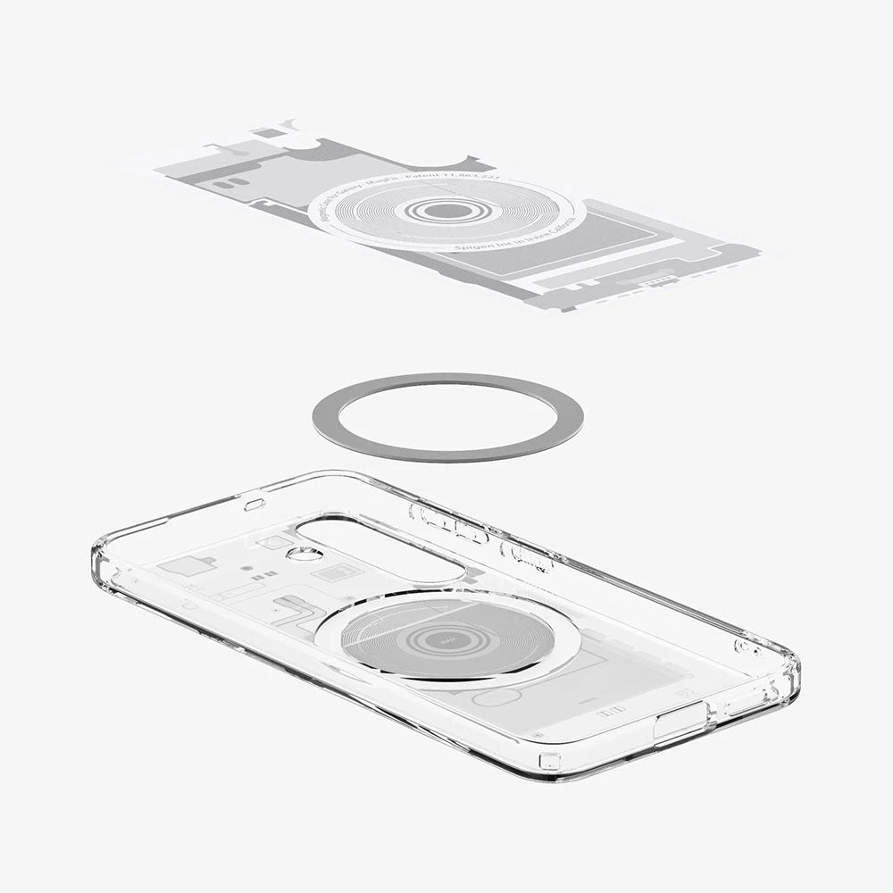 MagSafe tok Samsung Galaxy S25 S931-hez, Spigen, Ultra Hybrid Zero One, Fehér ACS09004