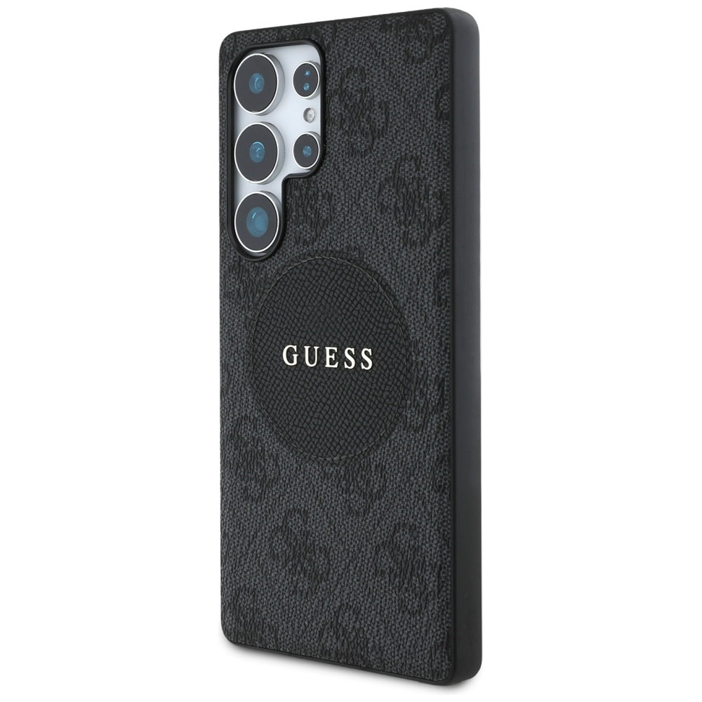 MagSafe tok Samsung Galaxy S25 Ultra S938-hez, Guess, 4G Circle Classic Logo, Fekete