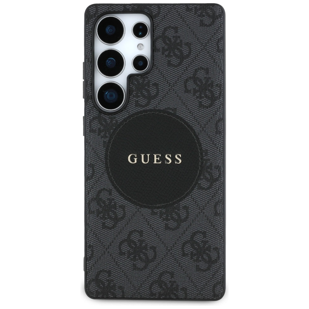 MagSafe tok Samsung Galaxy S25 Ultra S938-hez, Guess, 4G Circle Classic Logo, Fekete