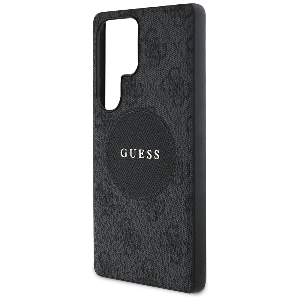 MagSafe tok Samsung Galaxy S25 Ultra S938-hez, Guess, 4G Circle Classic Logo, Fekete
