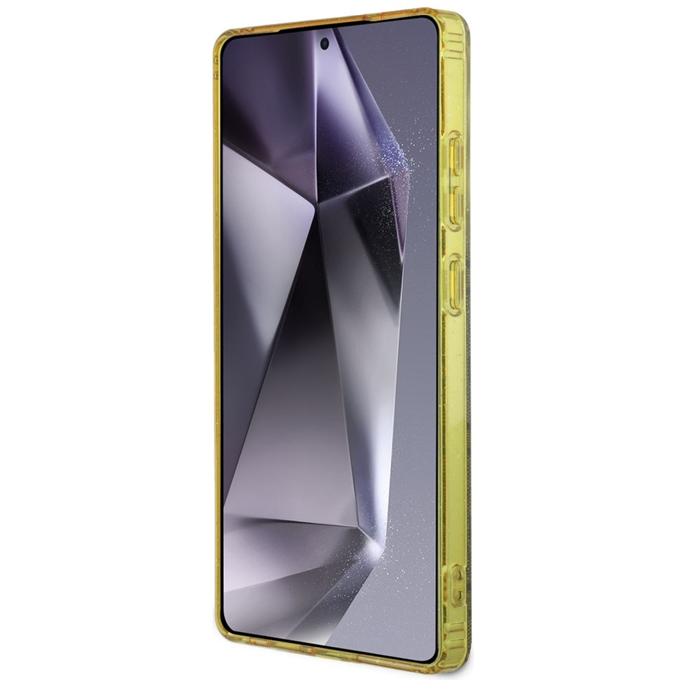 MagSafe tok Samsung Galaxy S25 Ultra S938-hez, Guess, IML Glitter 4G Circle Triangle, Barna