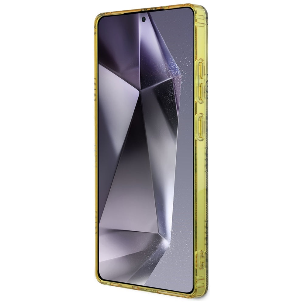 MagSafe tok Samsung Galaxy S25 Ultra S938-hez, Guess, IML Peony On 4G Background, Barna
