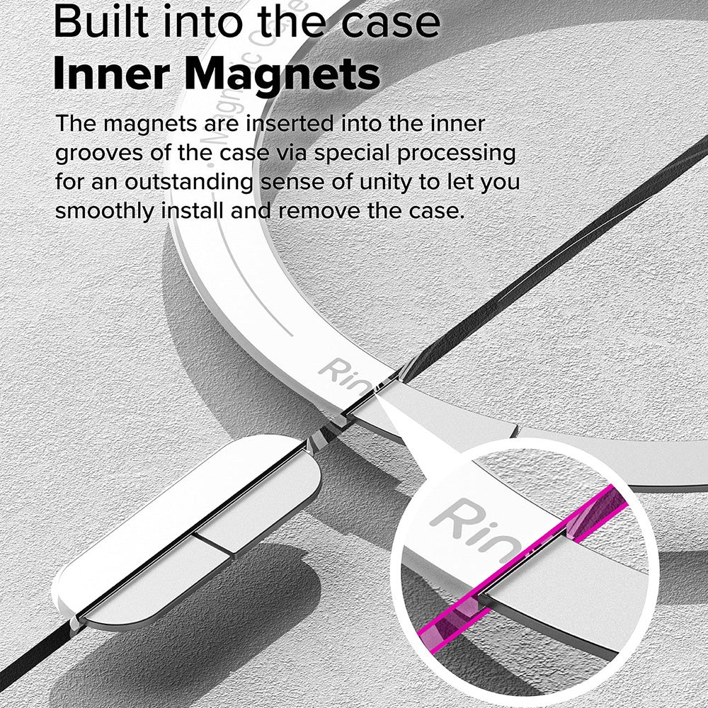 MagSafe tok Samsung Galaxy S25 Ultra S938-hoz, Ringke, Fusion, Matt átlátszó
