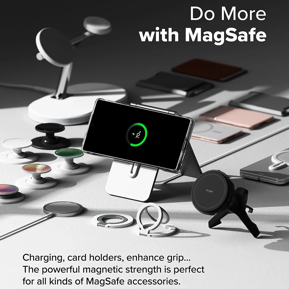 MagSafe tok Samsung Galaxy S25 Ultra S938-hoz, Ringke, Fusion, Matt átlátszó