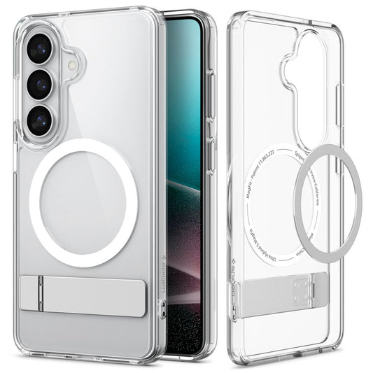 MagSafe tok Samsung Galaxy S26 Plus S947-hez, Spigen, Ultra Hybrid S, Átlátszó Fehér ACS11050