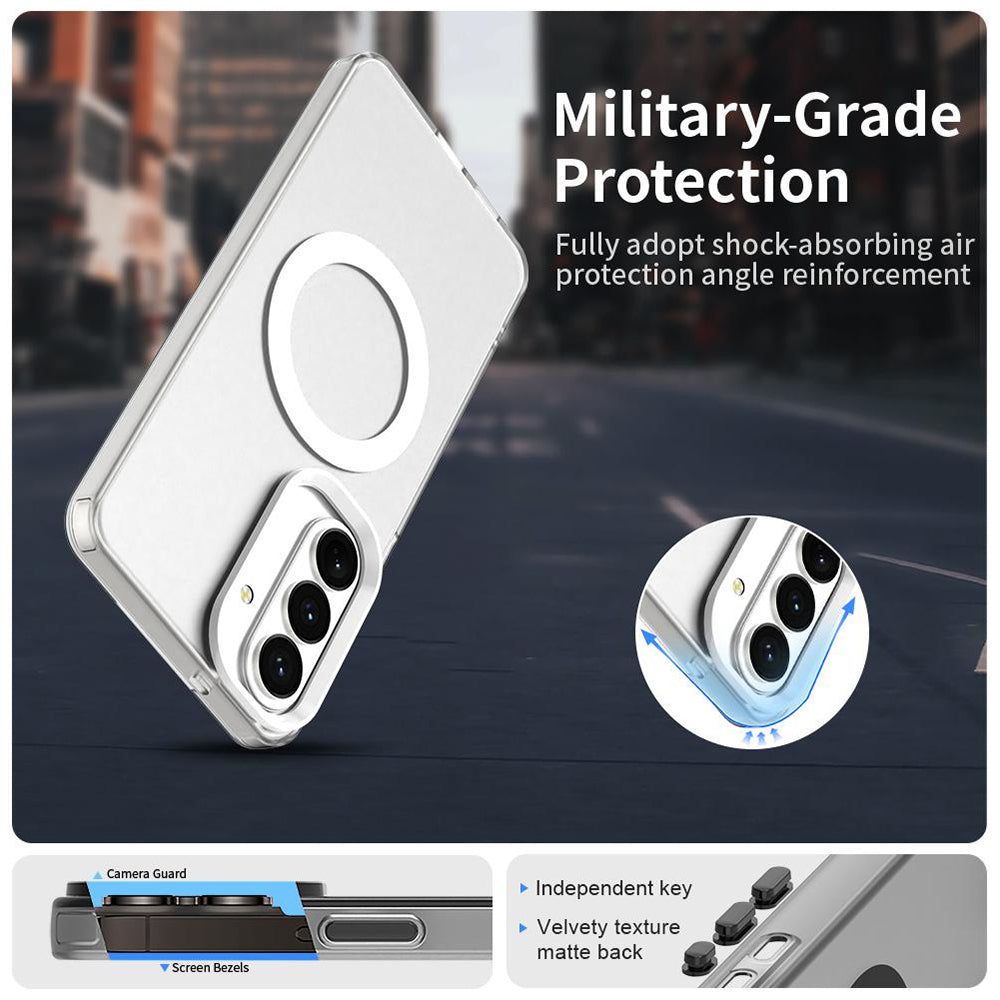 MagSafe Case for Samsung Galaxy S26 Plus, Techsuit, CandyCase, White