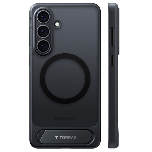 MagSafe tok Samsung Galaxy S26 Plus-hoz, Torras, Pstand, Fekete