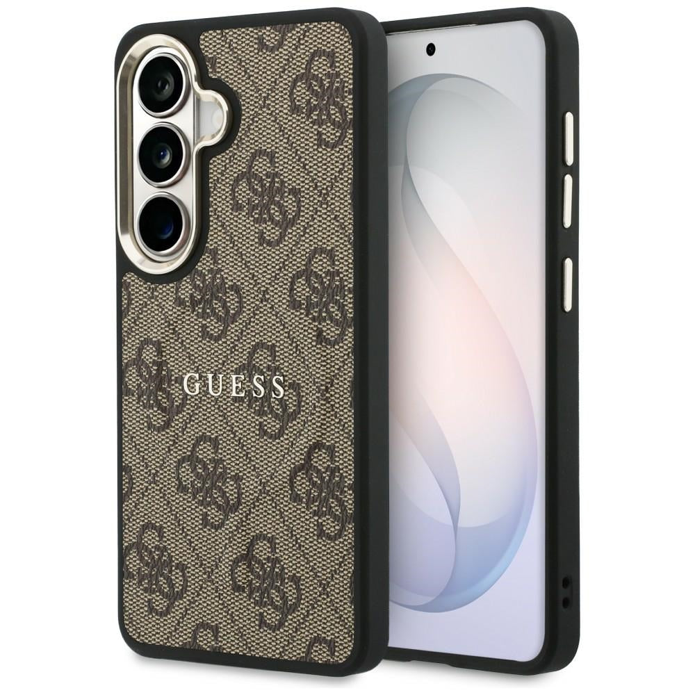 MagSafe tok Samsung Galaxy S26 S942-hez, Guess, 4G Embossed Ring, Barna