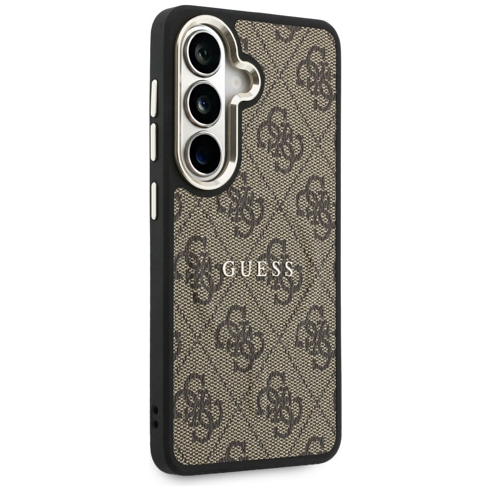 MagSafe tok Samsung Galaxy S26 S942-hez, Guess, 4G Embossed Ring, Barna