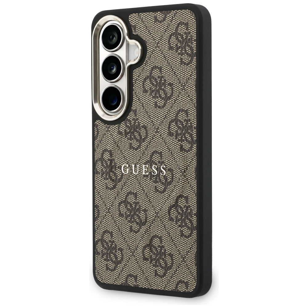 MagSafe tok Samsung Galaxy S26 S942-hez, Guess, 4G Embossed Ring, Barna