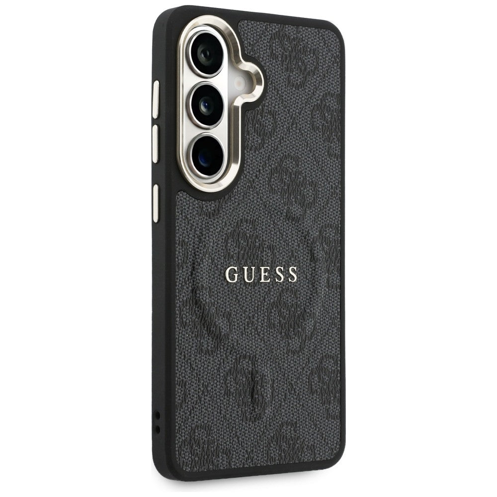 MagSafe tok Samsung Galaxy S26 S942-hez, Guess, 4G Embossed Ring, Fekete