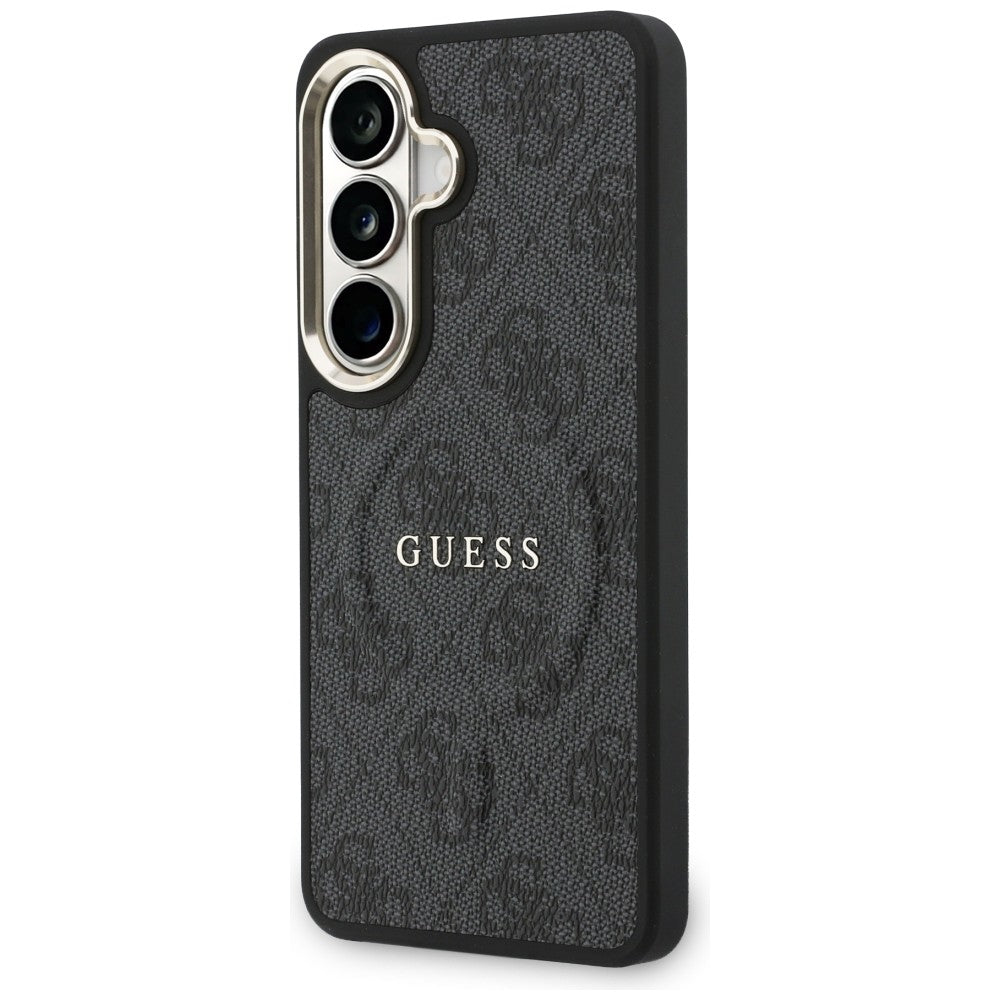 MagSafe tok Samsung Galaxy S26 S942-hez, Guess, 4G Embossed Ring, Fekete
