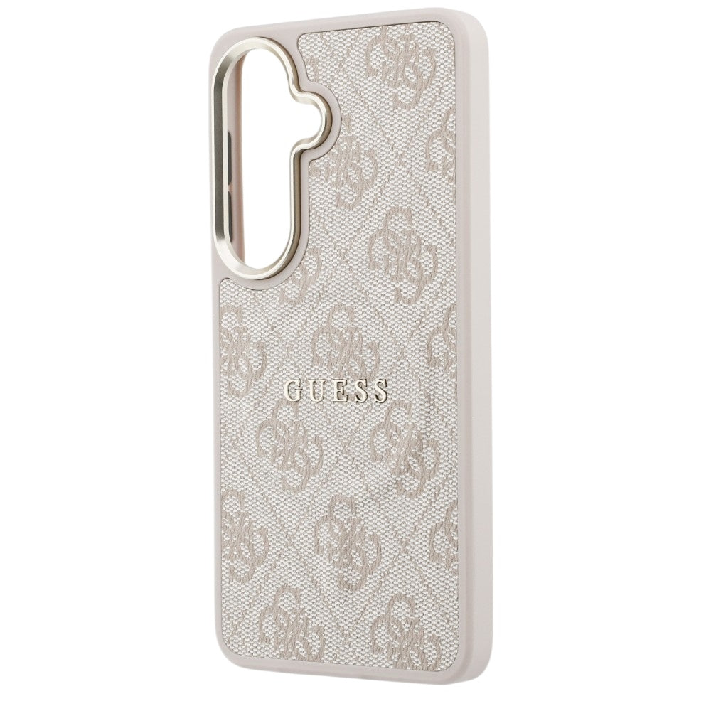 MagSafe Case for Samsung Galaxy S26 S942, Guess, 4G Embossed Ring, Pink