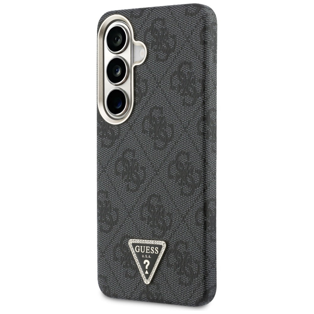 MagSafe Case for Samsung Galaxy S26 S942, Guess, 4G Triangle Logo, Black