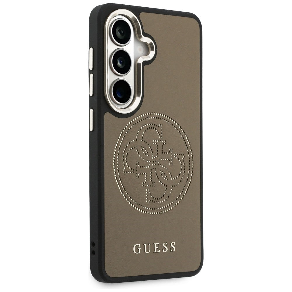 MagSafe tok Samsung Galaxy S26 S942-hez, Guess, Perforated Logo, Barna