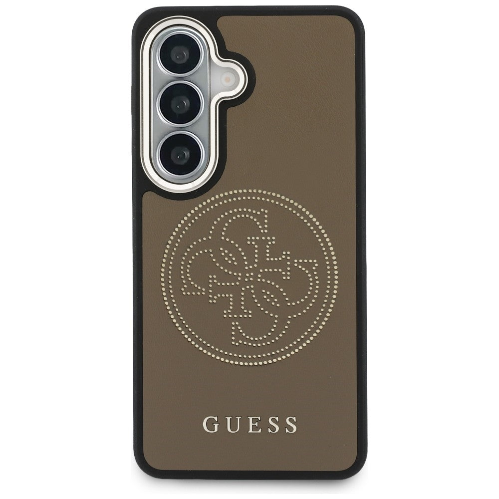 MagSafe tok Samsung Galaxy S26 S942-hez, Guess, Perforated Logo, Barna