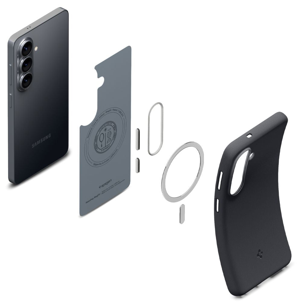 MagSafe tok Samsung Galaxy S26 S942-hez, Spigen, Caseology Nano Pop, Fekete ACS11066