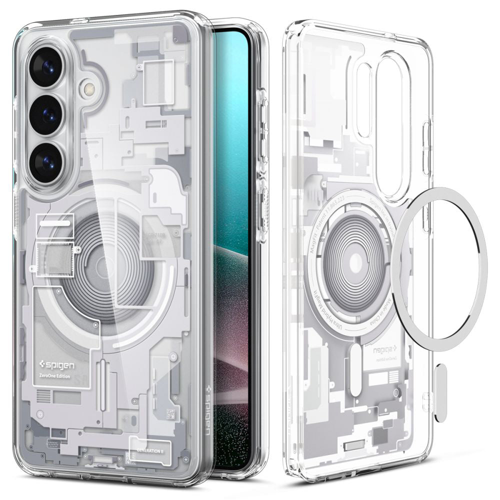 MagSafe Case for Samsung Galaxy S26 S942, Spigen, Ultra Hybrid Zero One, White ACS10737