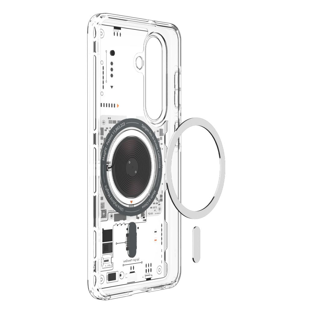 MagSafe tok Samsung Galaxy S26 S942-hez, Spigen, Ultra Hybrid Neo One, Átlátszó ACS11218