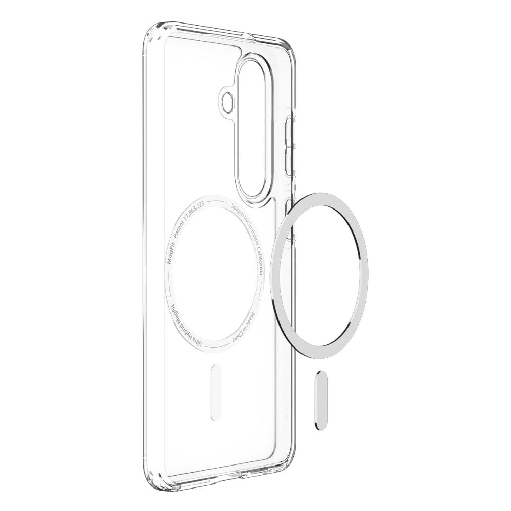 MagSafe tok Samsung Galaxy S26 S942-hez, Spigen, Ultra Hybrid, Átlátszó Fehér ACS10734