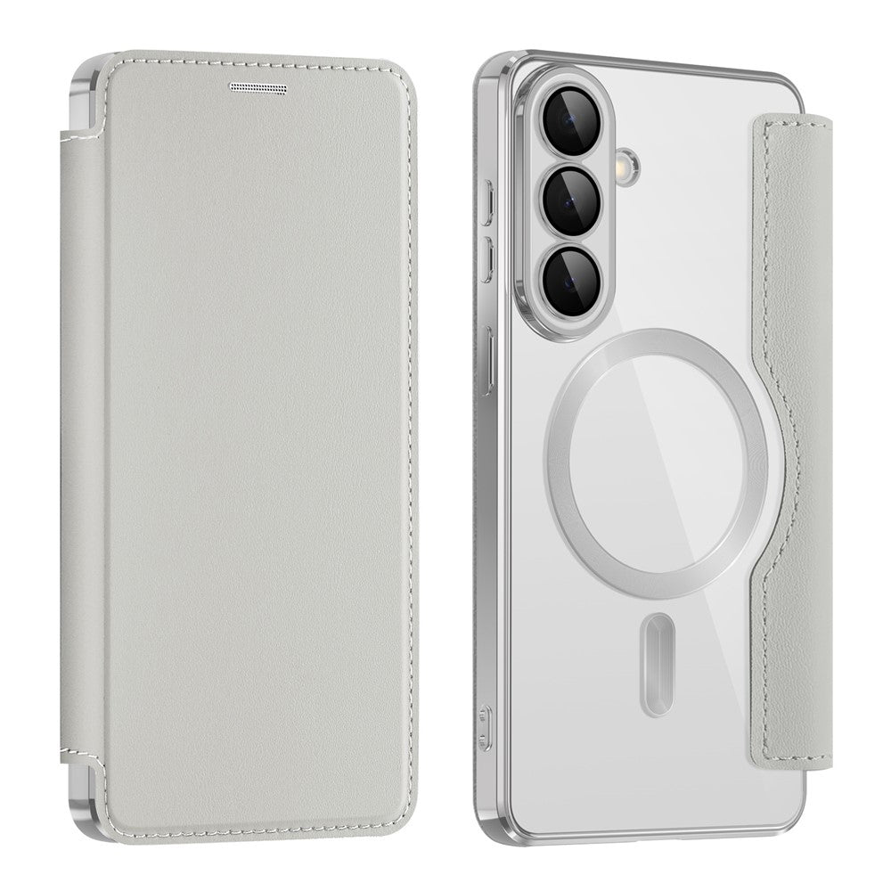 MagSafe tok Samsung Galaxy S26-hoz, Techsuit, SmartMag Book, Szürke