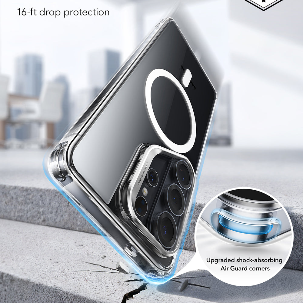 MagSafe Case for Samsung Galaxy S26 Ultra S948, ESR, Classic Hybrid Kickstand, Transparent