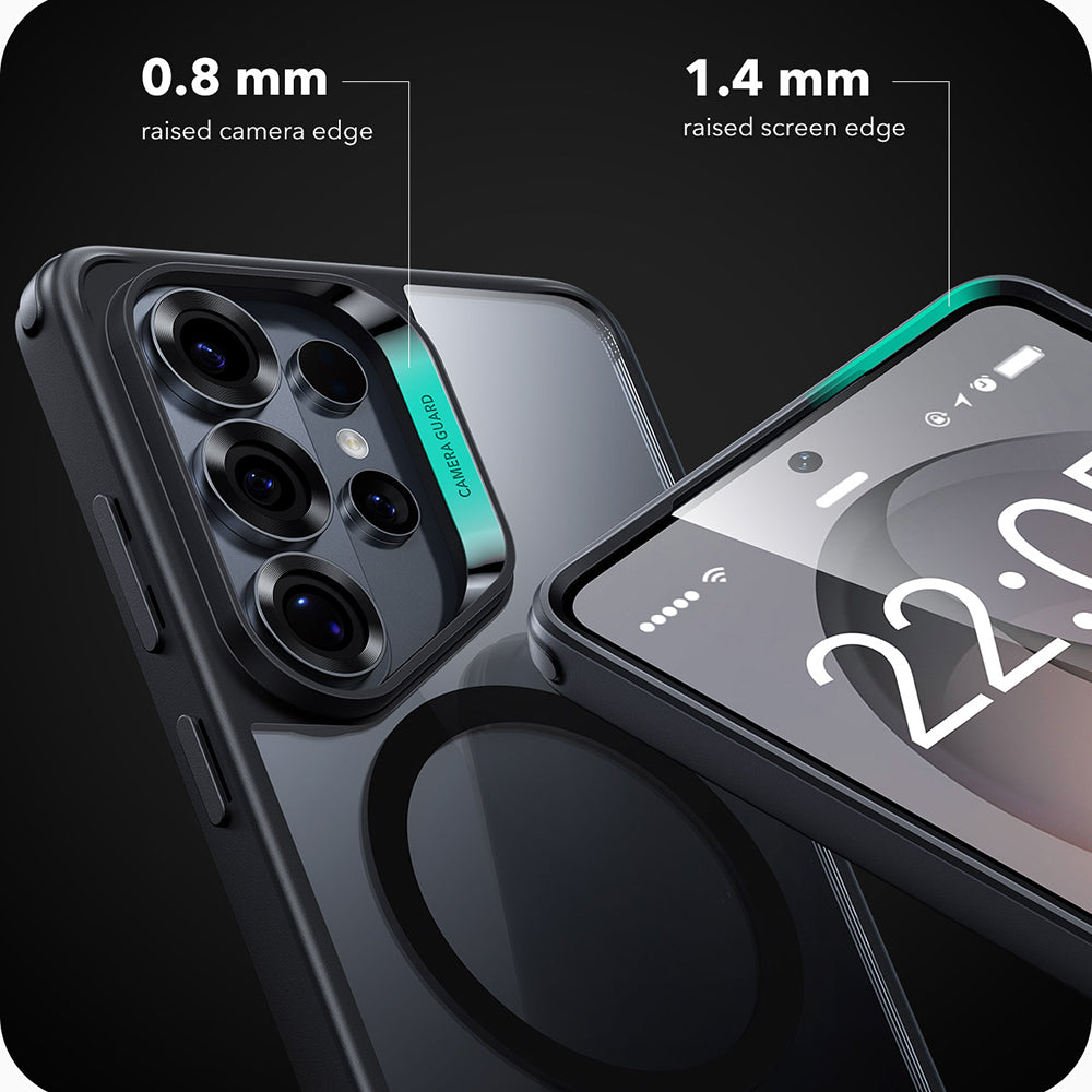 MagSafe Case for Samsung Galaxy S26 Ultra S948, ESR, Classic Hybrid, Black Transparent