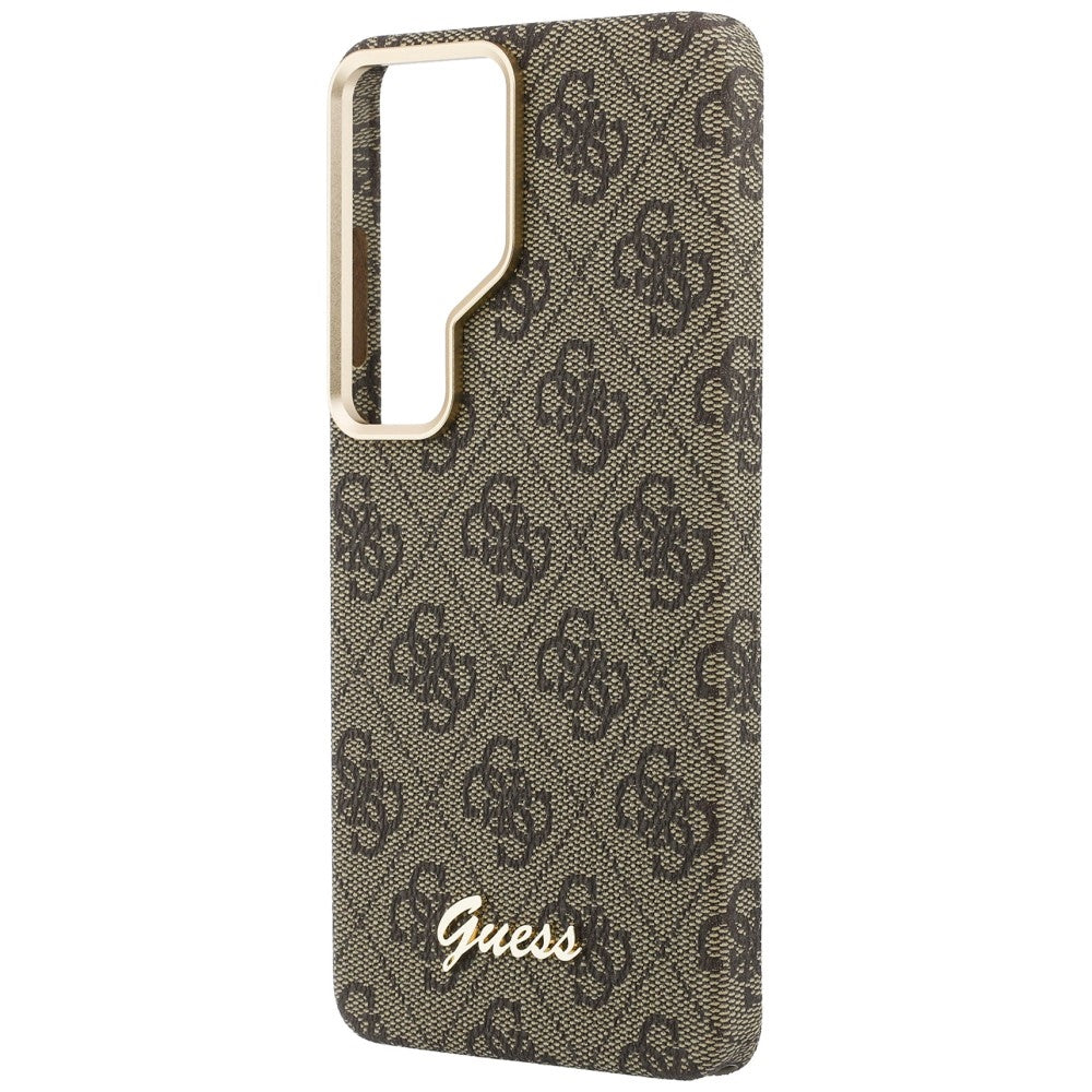 MagSafe tok Samsung Galaxy S26 Ultra S948-hez, Guess, 4G Script Logo, Barna