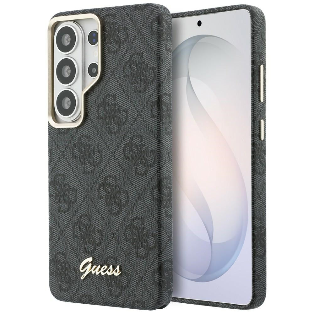 MagSafe tok Samsung Galaxy S26 Ultra S948-hez, Guess, 4G Script Logo, Fekete