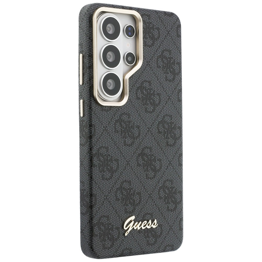 MagSafe tok Samsung Galaxy S26 Ultra S948-hez, Guess, 4G Script Logo, Fekete