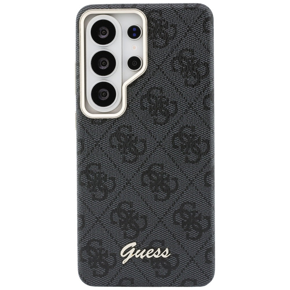 MagSafe tok Samsung Galaxy S26 Ultra S948-hez, Guess, 4G Script Logo, Fekete