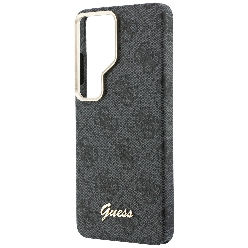 MagSafe tok Samsung Galaxy S26 Ultra S948-hez, Guess, 4G Script Logo, Fekete