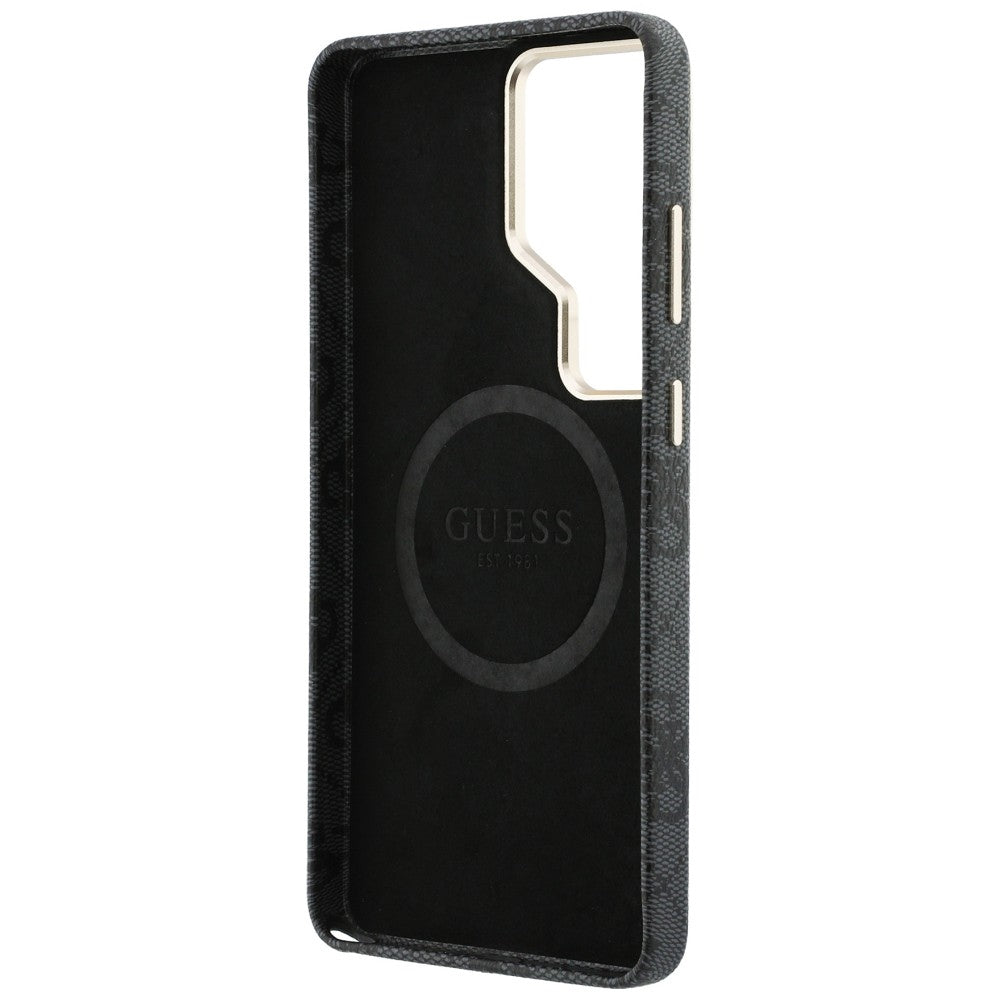 MagSafe tok Samsung Galaxy S26 Ultra S948-hez, Guess, 4G Script Logo, Fekete