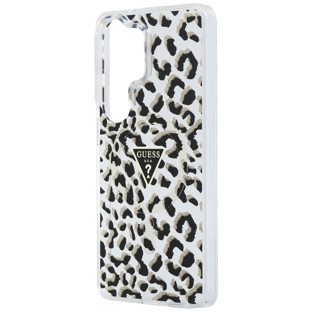 MagSafe tok Samsung Galaxy S26 Ultra S948-hez, Guess, IML Leopard minta, Fekete
