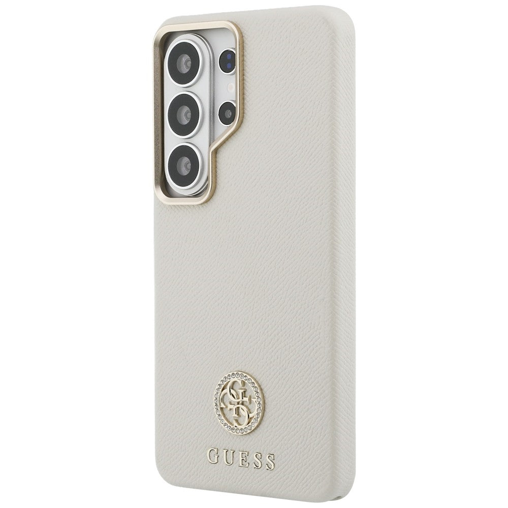 MagSafe tok Samsung Galaxy S26 Ultra S948-hez, Guess, Rhinestone Round Logo, Bézs