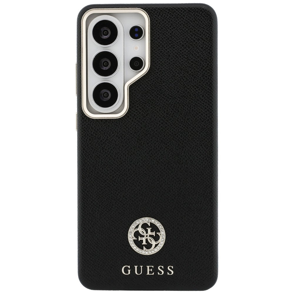MagSafe tok Samsung Galaxy S26 Ultra S948-hez, Guess, Rhinestone Round Logo, Fekete
