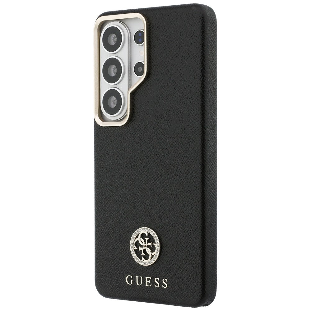 MagSafe tok Samsung Galaxy S26 Ultra S948-hez, Guess, Rhinestone Round Logo, Fekete