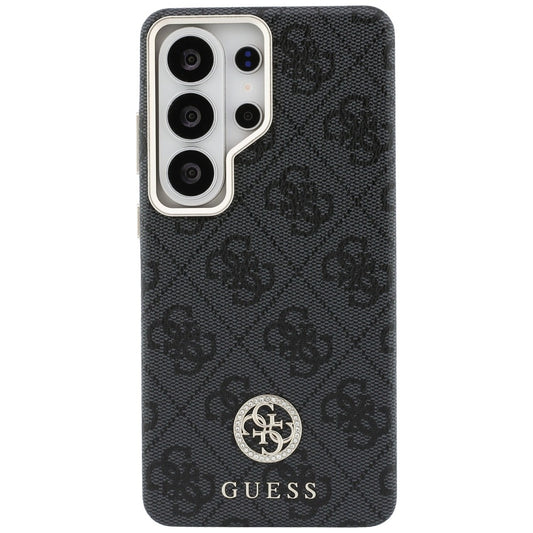 MagSafe tok Samsung Galaxy S26 Ultra S948-hez, Guess, Strass Round Logo, Fekete