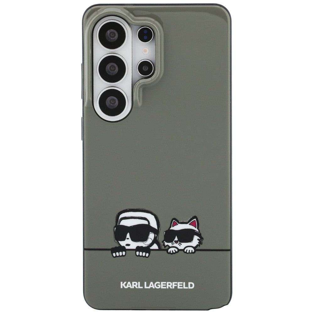MagSafe tok Samsung Galaxy S26 Ultra S948-hoz, Karl Lagerfeld, IML Karl & Choupette Peekaboo Logo, Fekete
