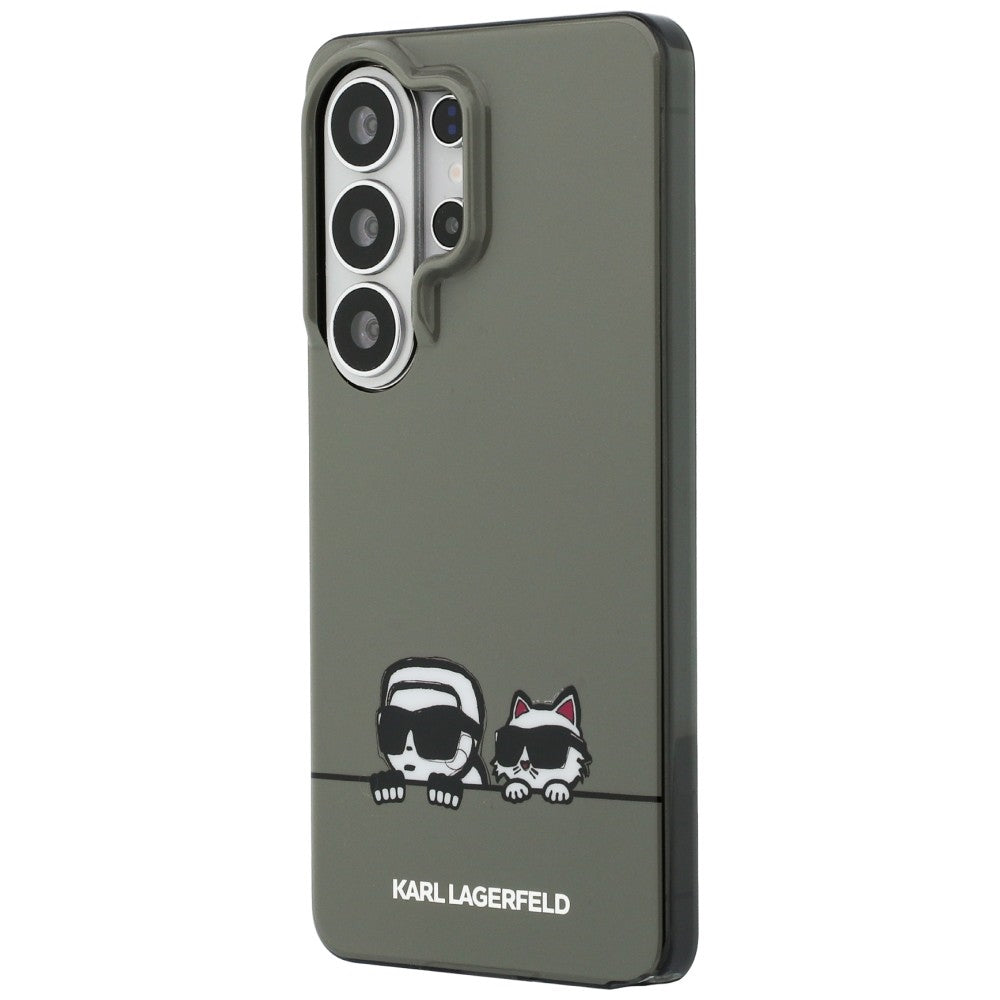 MagSafe tok Samsung Galaxy S26 Ultra S948-hoz, Karl Lagerfeld, IML Karl & Choupette Peekaboo Logo, Fekete