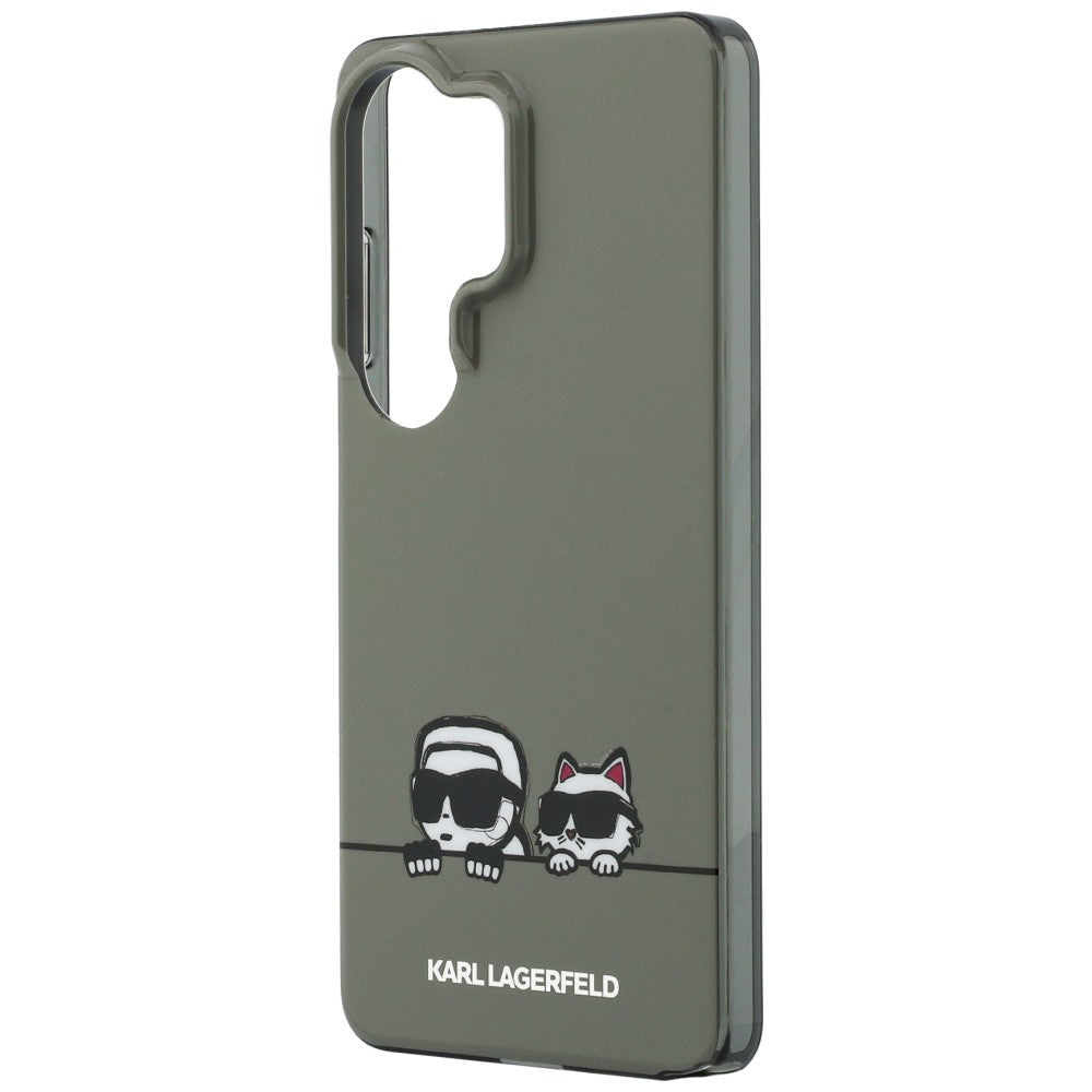 MagSafe tok Samsung Galaxy S26 Ultra S948-hoz, Karl Lagerfeld, IML Karl & Choupette Peekaboo Logo, Fekete