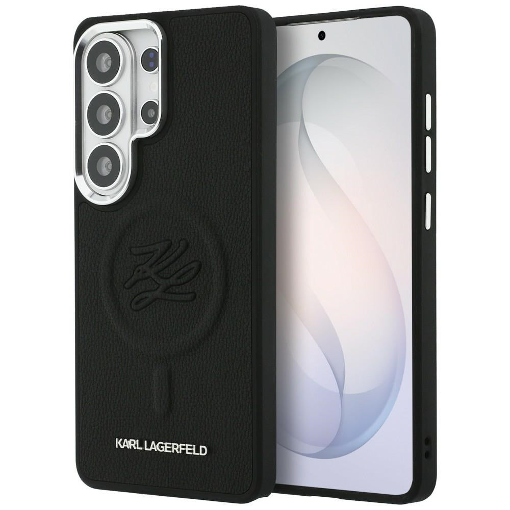 MagSafe tok Samsung Galaxy S26 Ultra S948-hez, Karl Lagerfeld, Initial Logo Debossed, Fekete