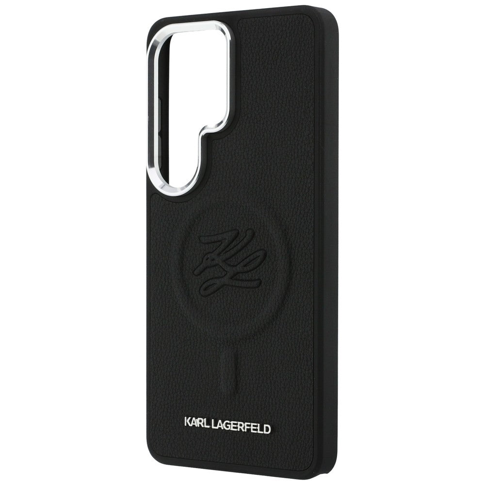 MagSafe tok Samsung Galaxy S26 Ultra S948-hez, Karl Lagerfeld, Initial Logo Debossed, Fekete