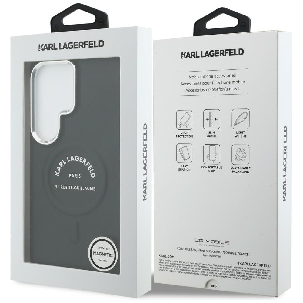 MagSafe tok Samsung Galaxy S26 Ultra S948-hez, Karl Lagerfeld, Karl RSG Logo, Fekete