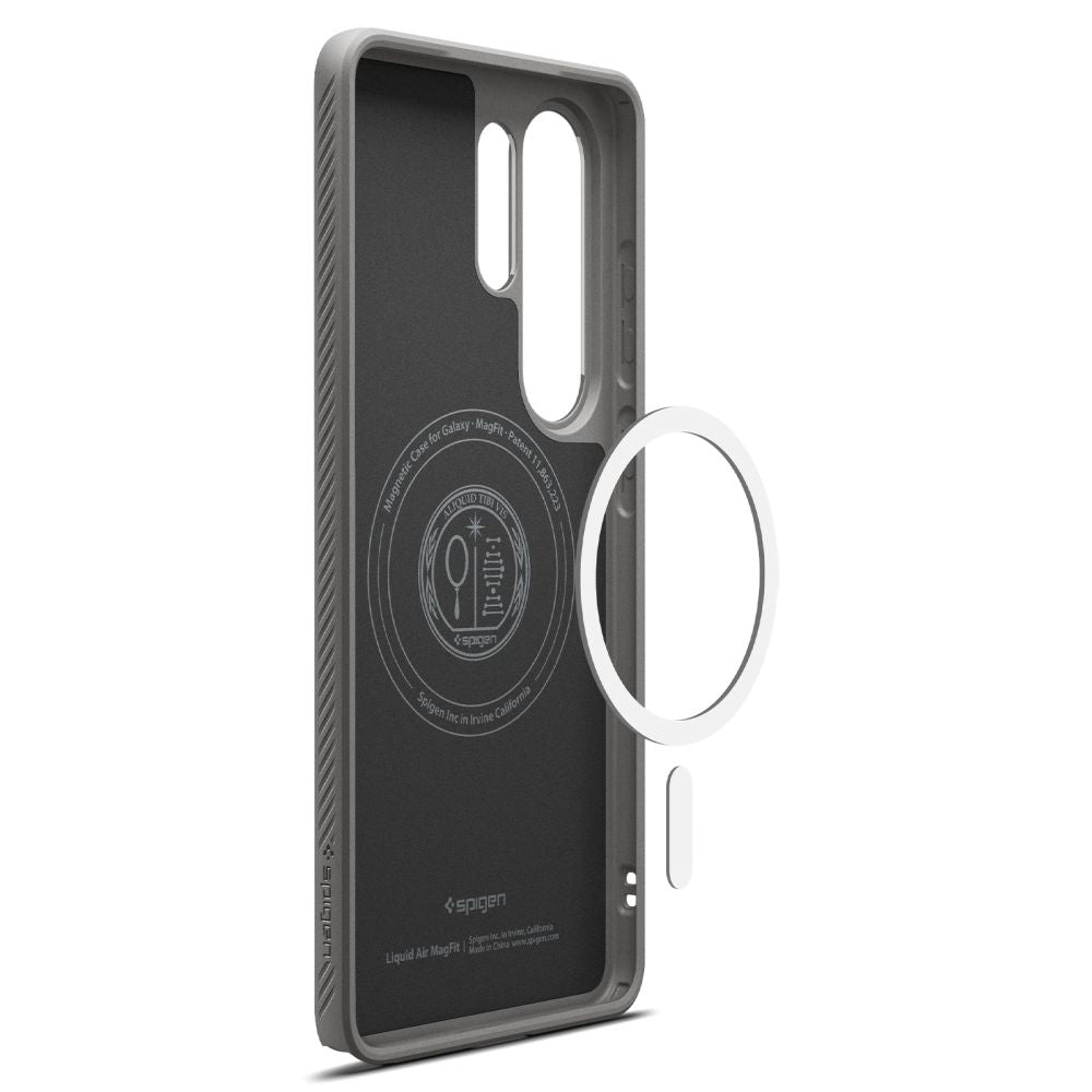 MagSafe tok Samsung Galaxy S26 Ultra S948-hoz, Spigen, Liquid Air, Szürke ACS10675
