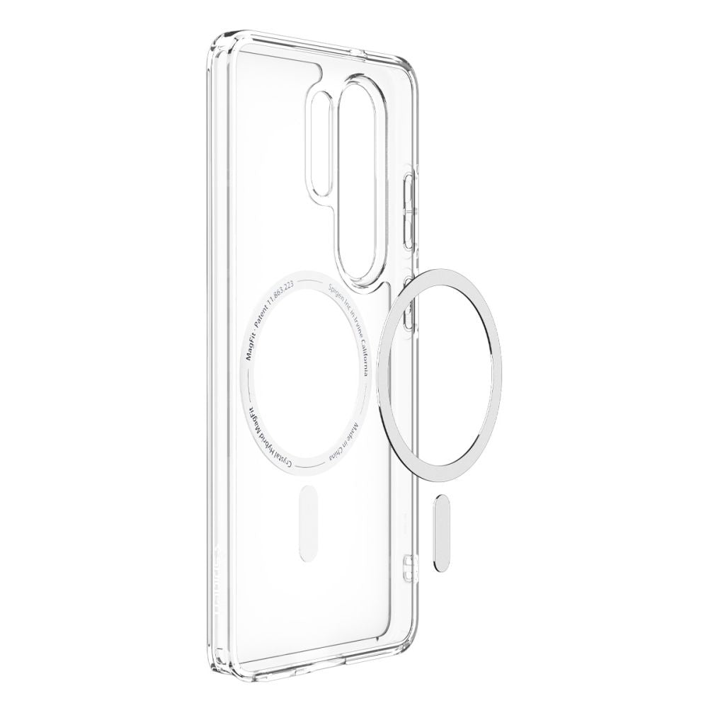 MagSafe tok Samsung Galaxy S26 Ultra S948-hez, Spigen, Ultra Hybrid, Átlátszó Fehér ACS10679