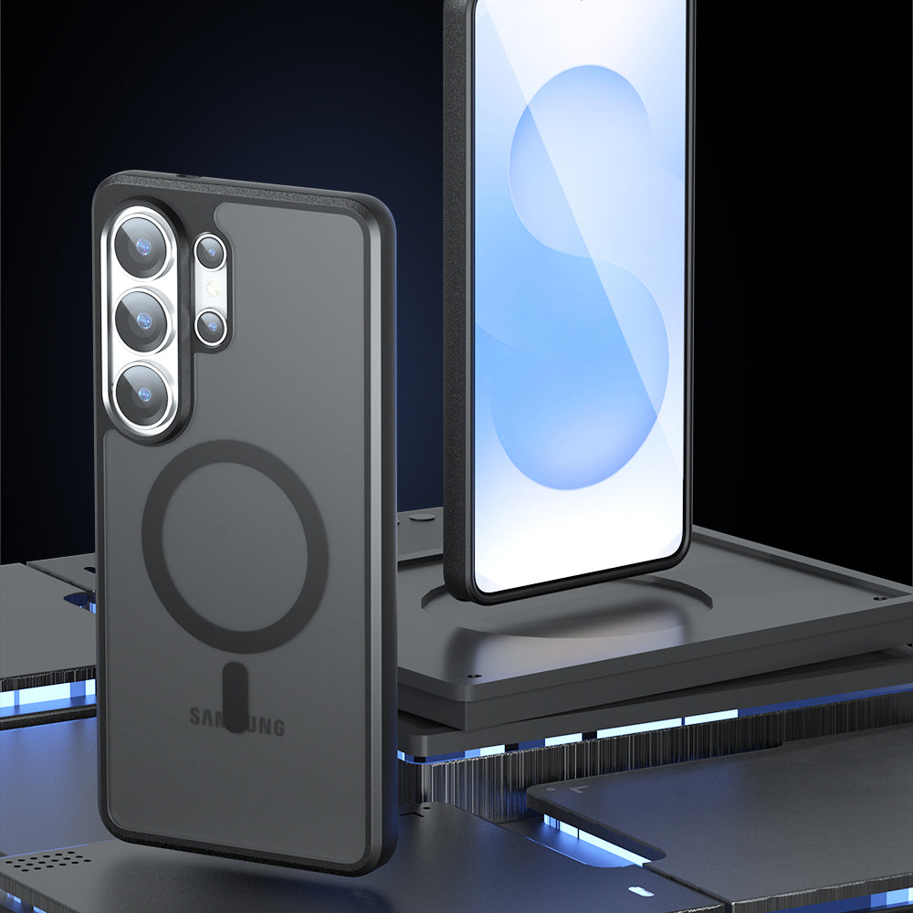 MagSafe tok Samsung Galaxy S26 Ultra S948-hez, Techsuit, PureFrost, Szaténfekete